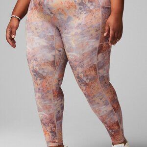 Motion 365+ Fabletics 3XL High Waisted Utility Leggings Pockets Plus Size